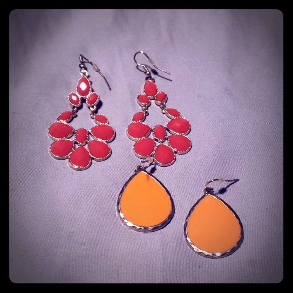 Orange Earrings (2)